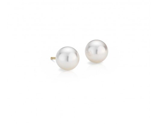 Japanese Akoya Cultured Pearl Stud Earrings