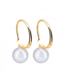 White Freshwater Pearl Earrings set in 14KY Gold Findings