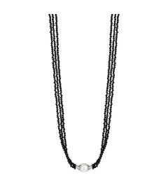 Onyx and Freshwater Pearl Necklace